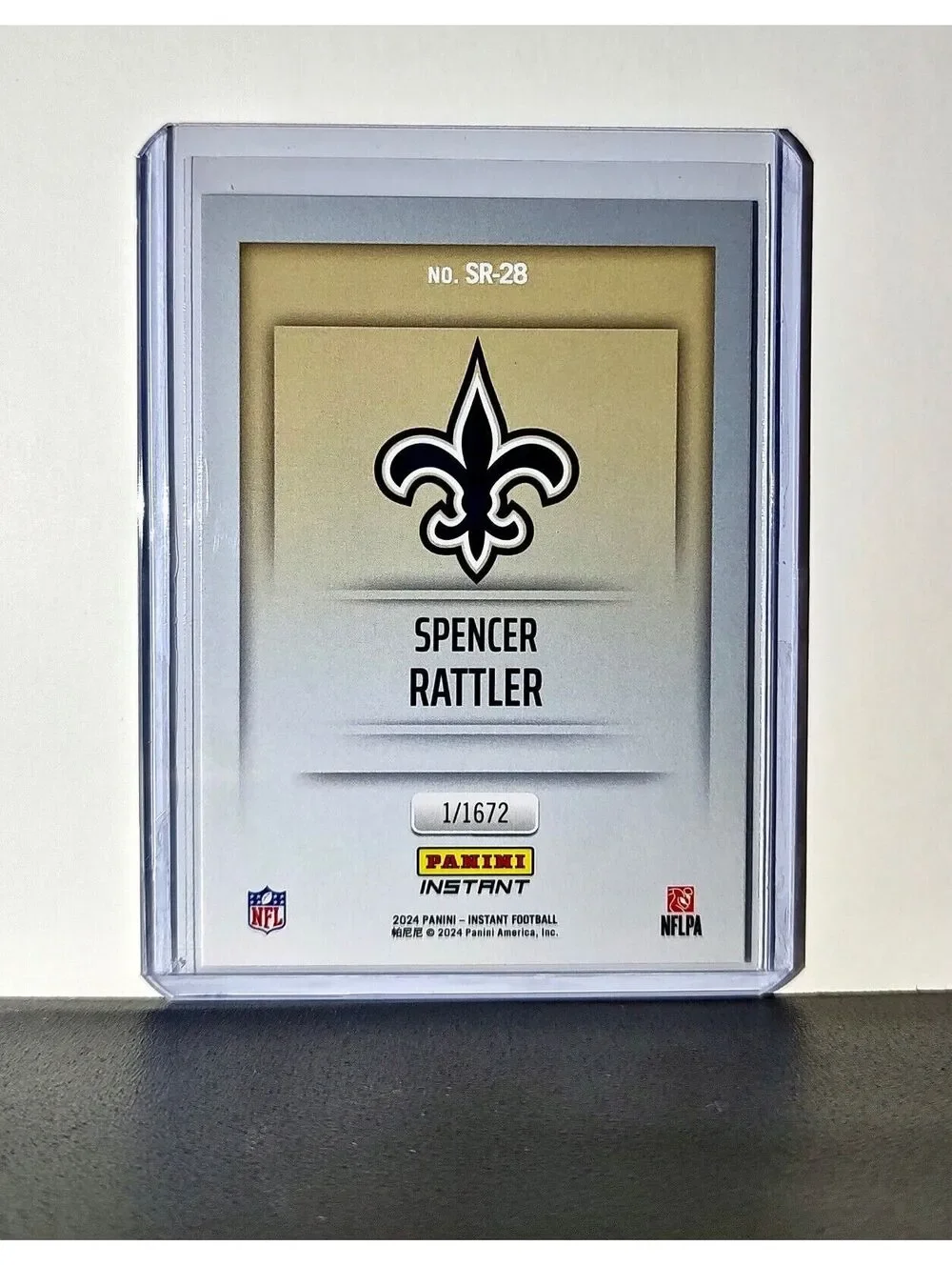 Spencer Rattler 2024 Panini NFL Studio Rookies #28 Card Saints 1/1672